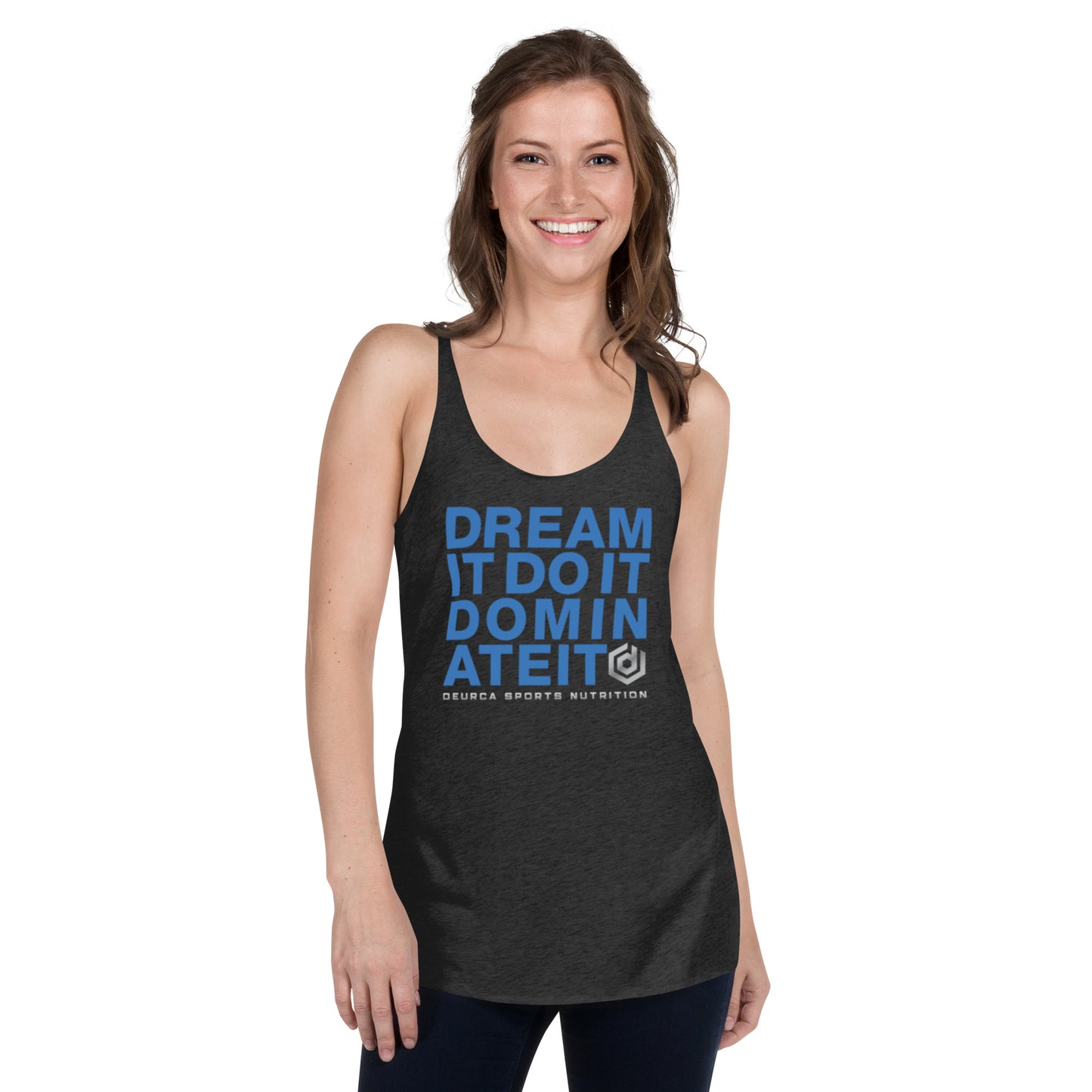 free_gift (for orders $300+ after discounts and before taxes. Item will not ship for orders under $300) DREAM IT Women's Racerback Tank