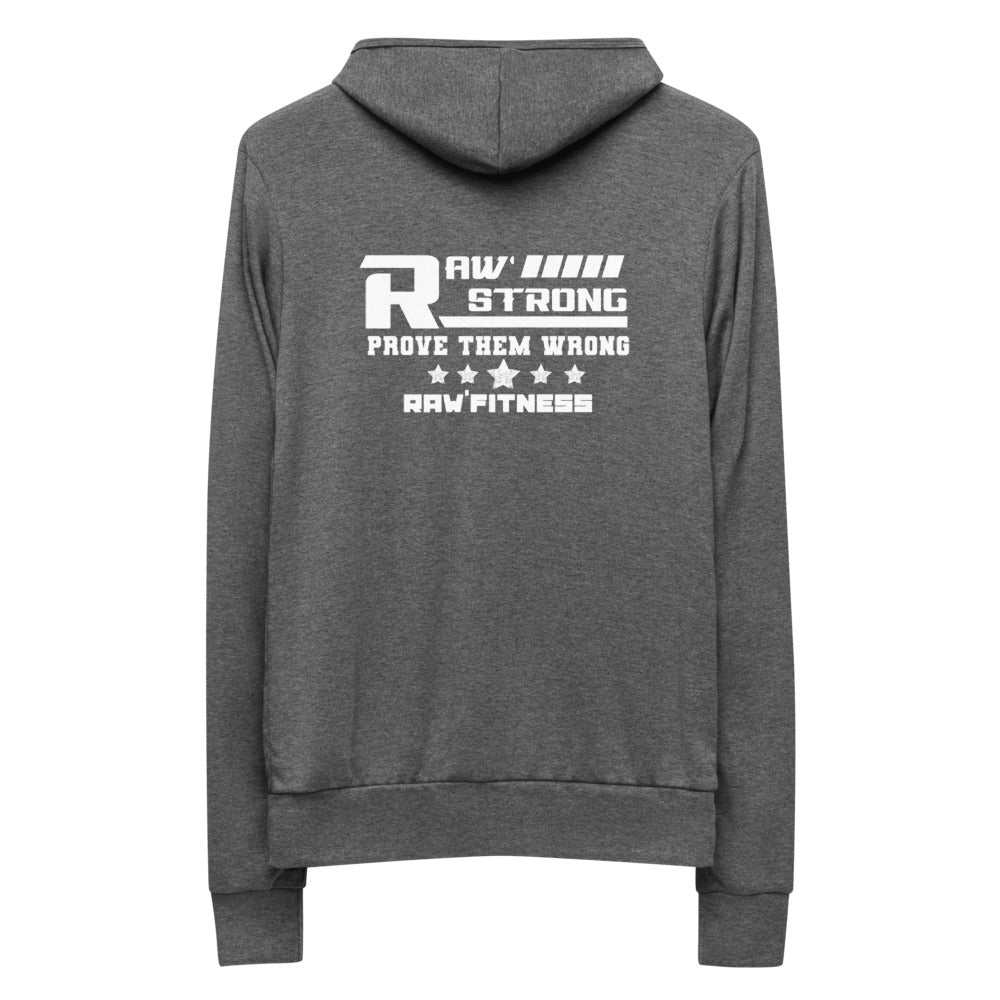 RAW STRONG - Unisex zip hoodie