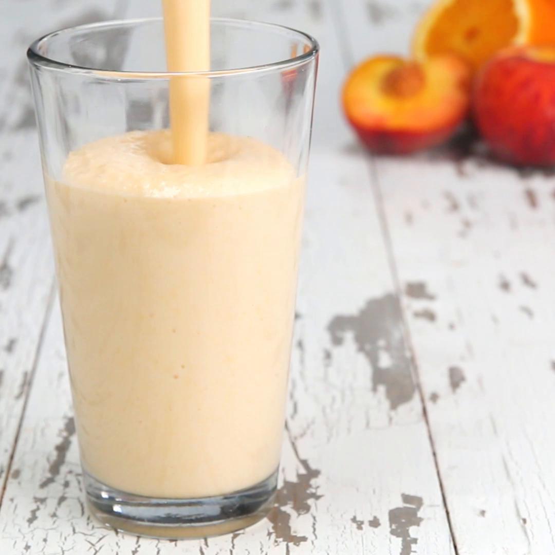 “Peaches n cream shake” YUMMY!