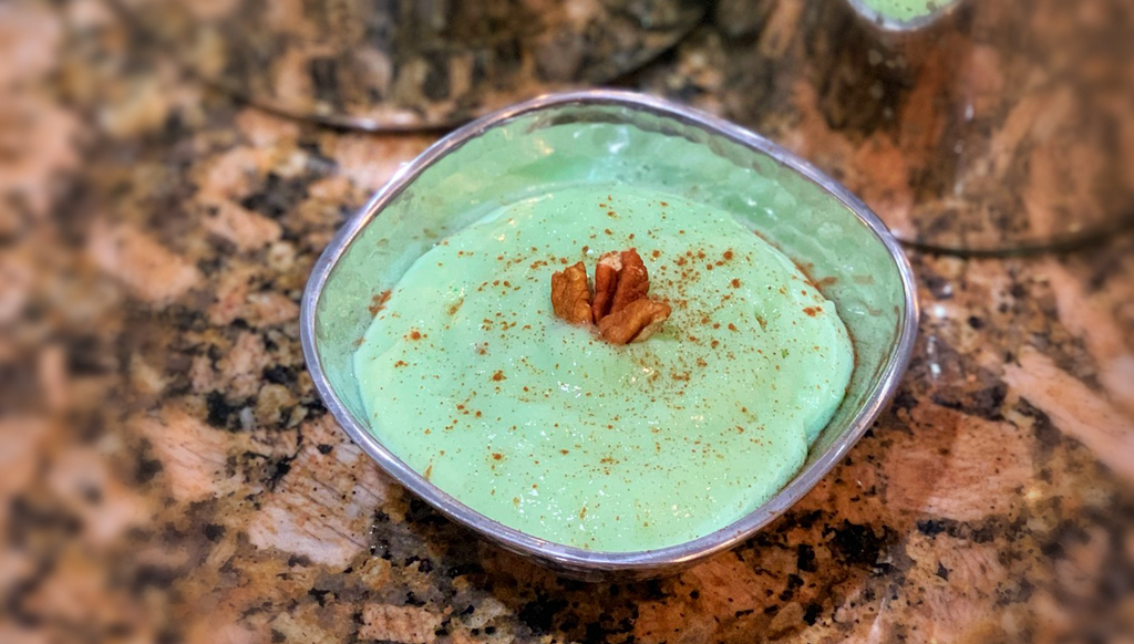 How to make vanilla pistachio protein pudding