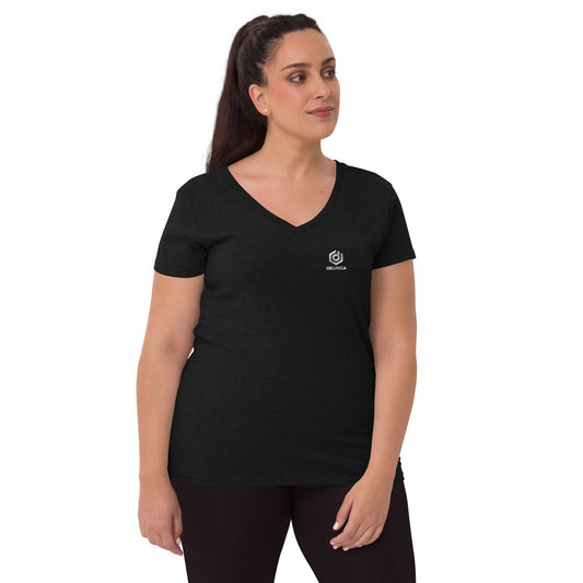 free_gift (for orders $300+ after discounts and before taxes. Item will not ship for orders under $300)  Women’s recycled v-neck t-shirt