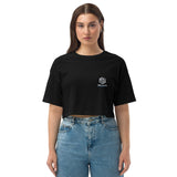 DEURCA LOGO - Loose drop shoulder crop top