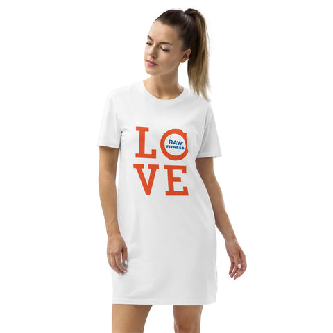 LOVE - Organic cotton t-shirt dress