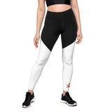 RAW'FITNESS - Black & White Sports Leggings