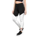 RAW'FITNESS - Black & White Sports Leggings