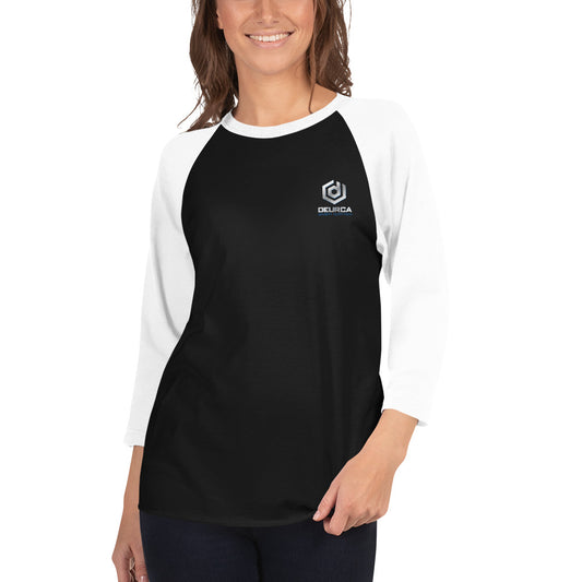 DEURCA LOGO - UNISEX 3/4 sleeve raglan shirt