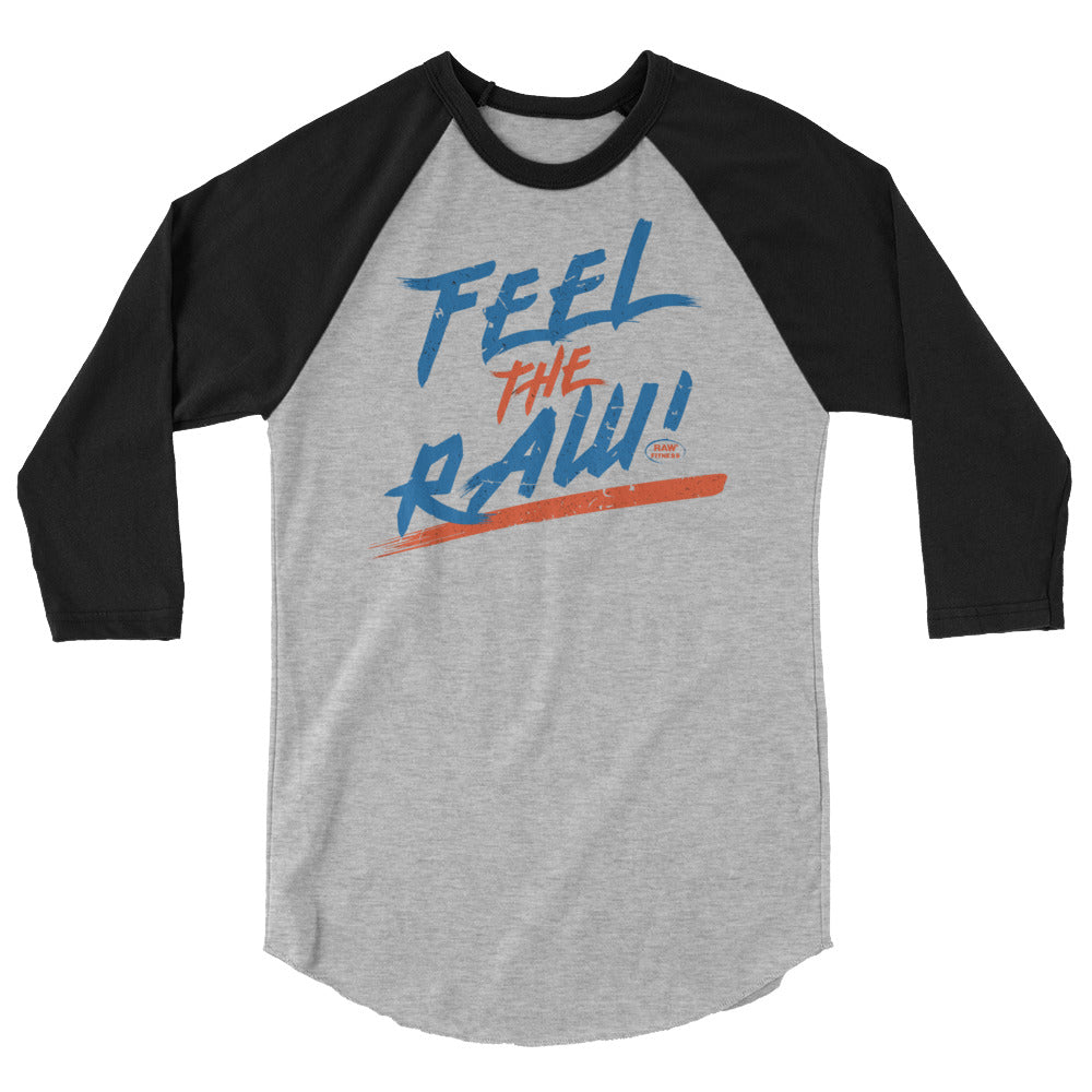 FEEL THE RAW - UNISEX 3/4 sleeve raglan shirt