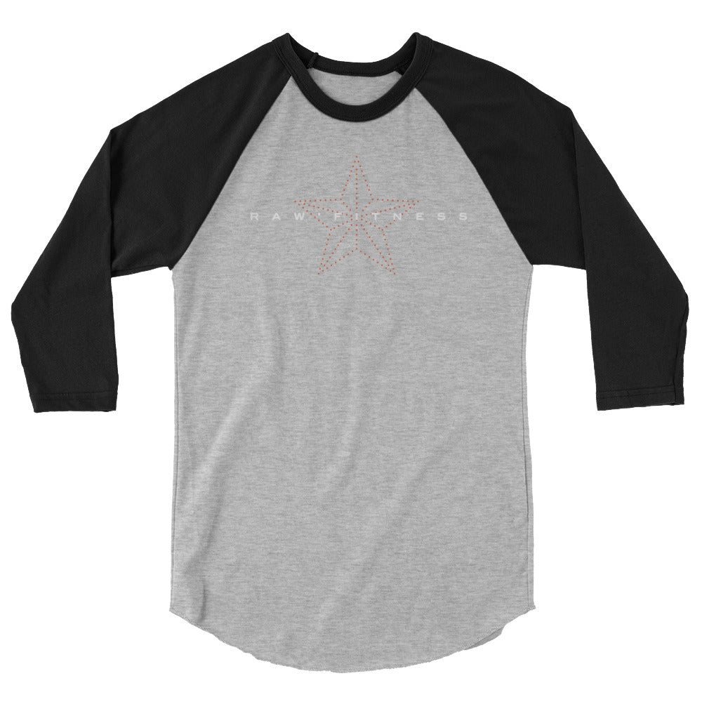 RAW'FITNESS STAR - UNISEX 3/4 sleeve raglan shirt