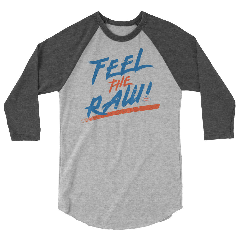 FEEL THE RAW - UNISEX 3/4 sleeve raglan shirt