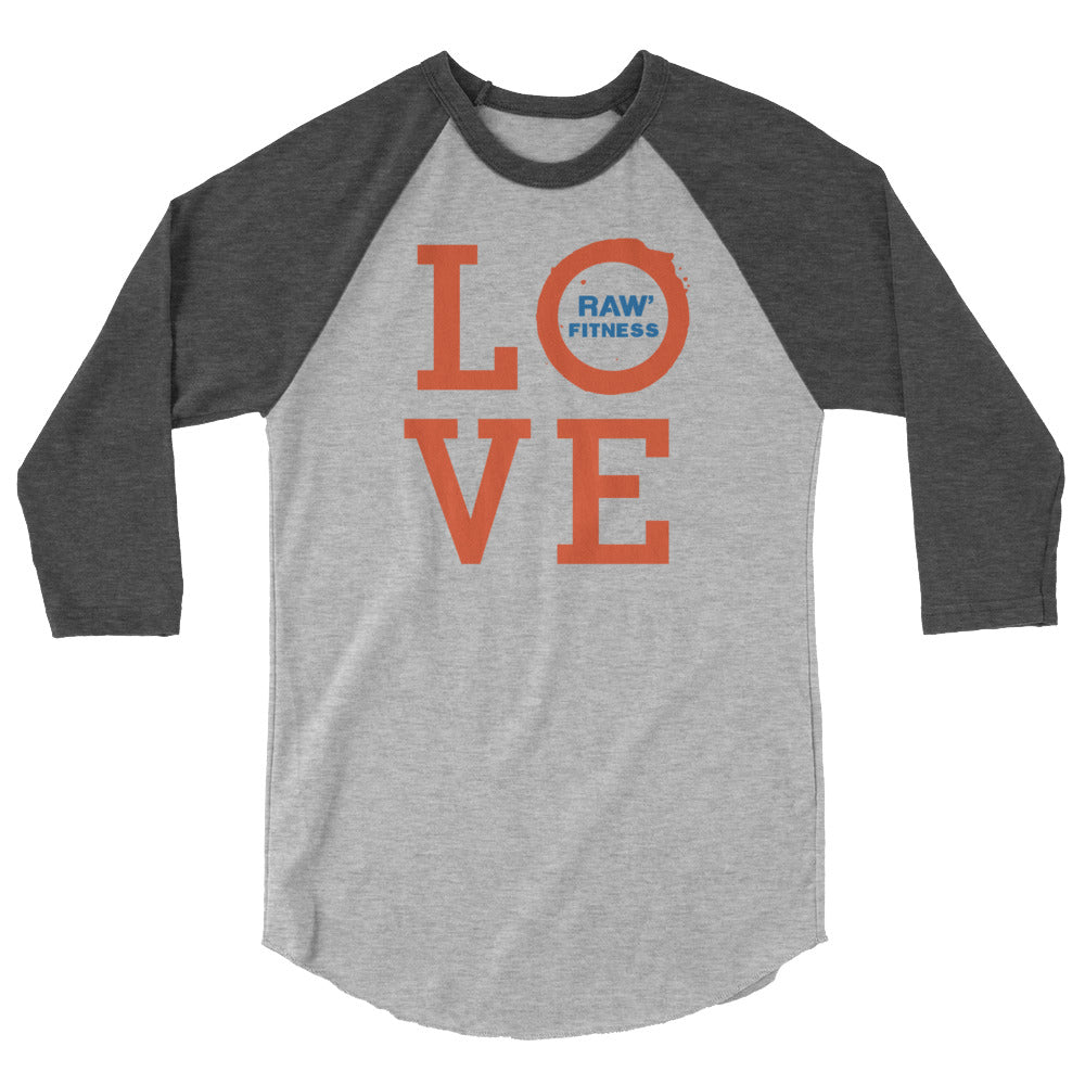 LOVE - UNISEX 3/4 sleeve raglan shirt