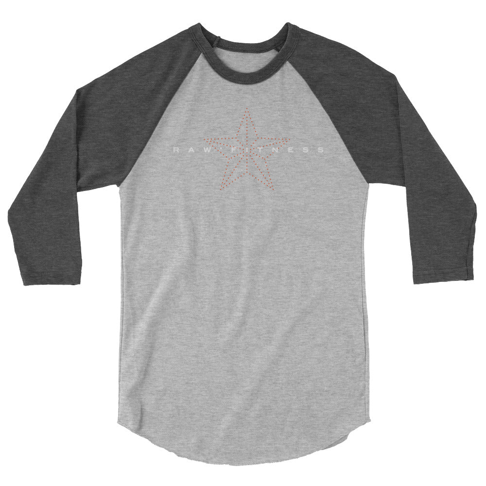 RAW'FITNESS STAR - UNISEX 3/4 sleeve raglan shirt