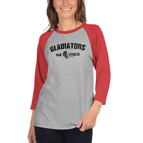 NORTHEAST GLADIATORS - UNISEX 3/4 sleeve raglan shirt