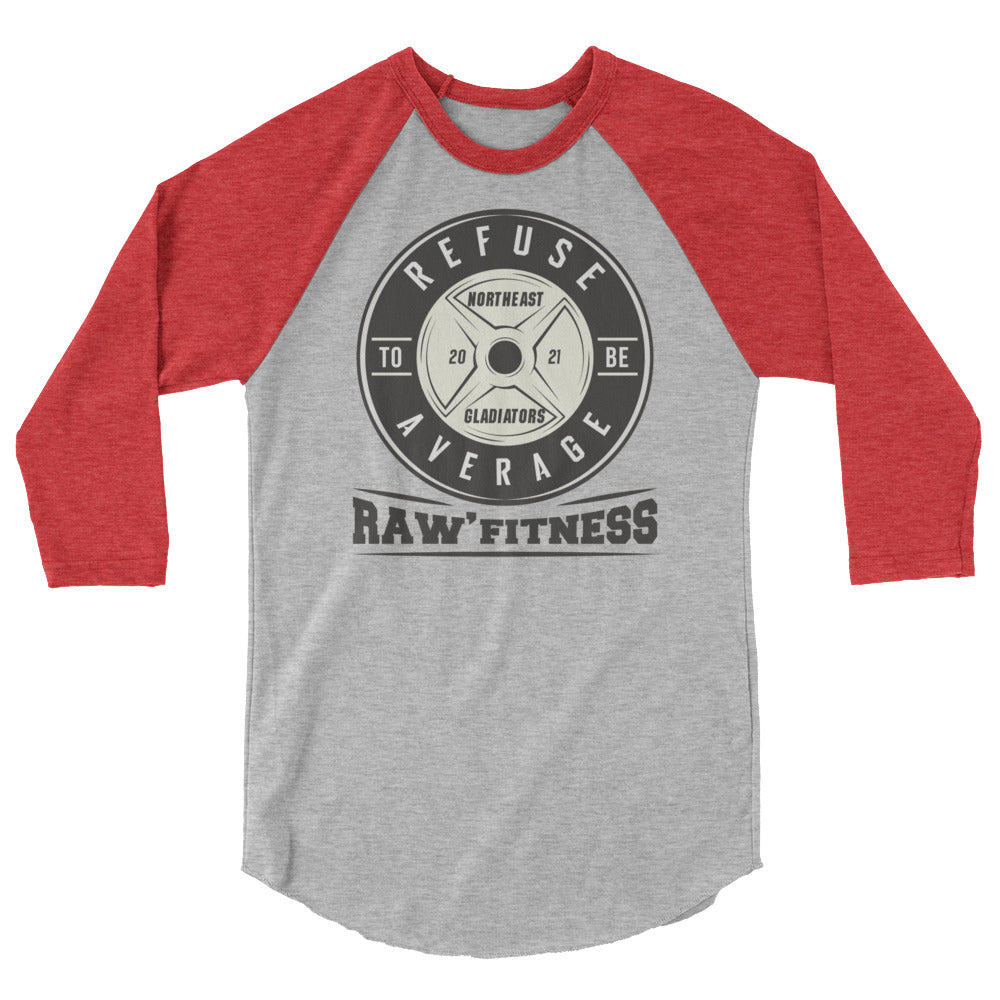 NORTHEAST REFUSE - UNISEX 3/4 sleeve raglan shirt