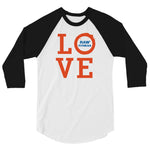 LOVE - UNISEX 3/4 sleeve raglan shirt
