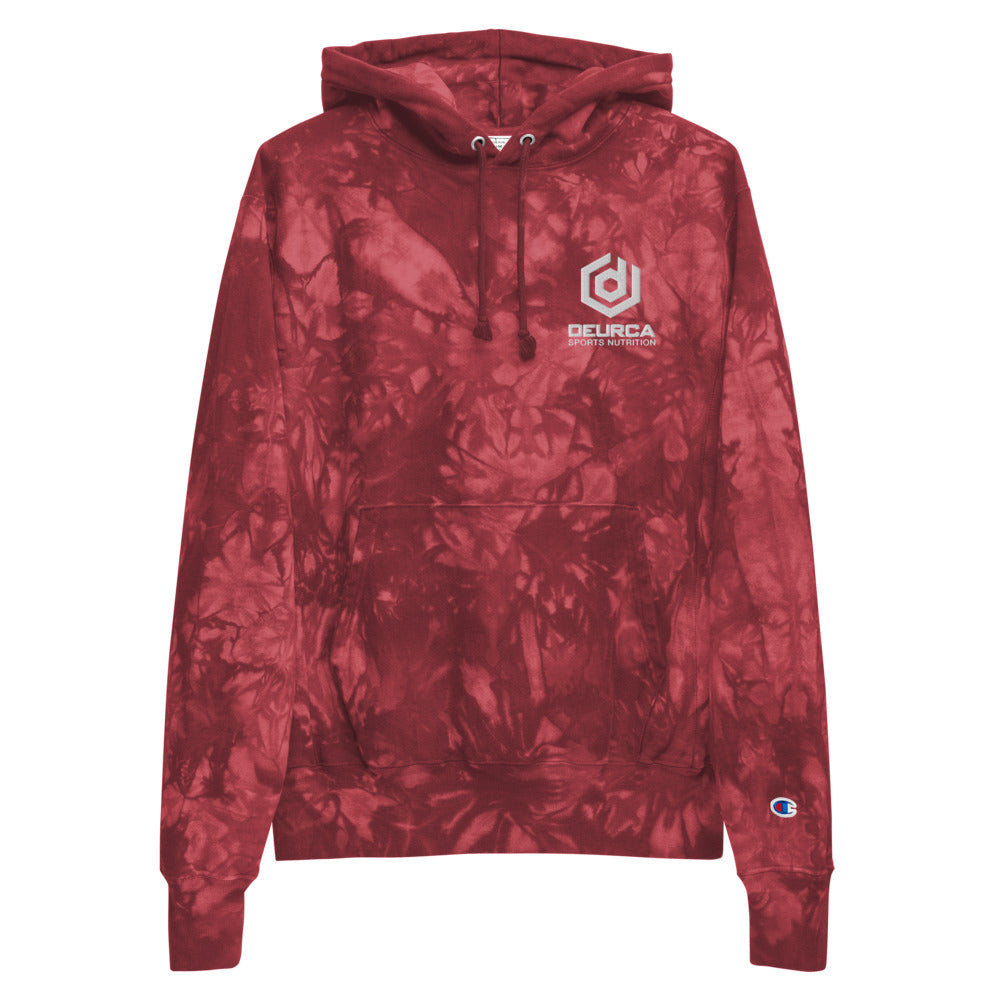 DEURCA LOGO - Unisex Champion tie-dye hoodie