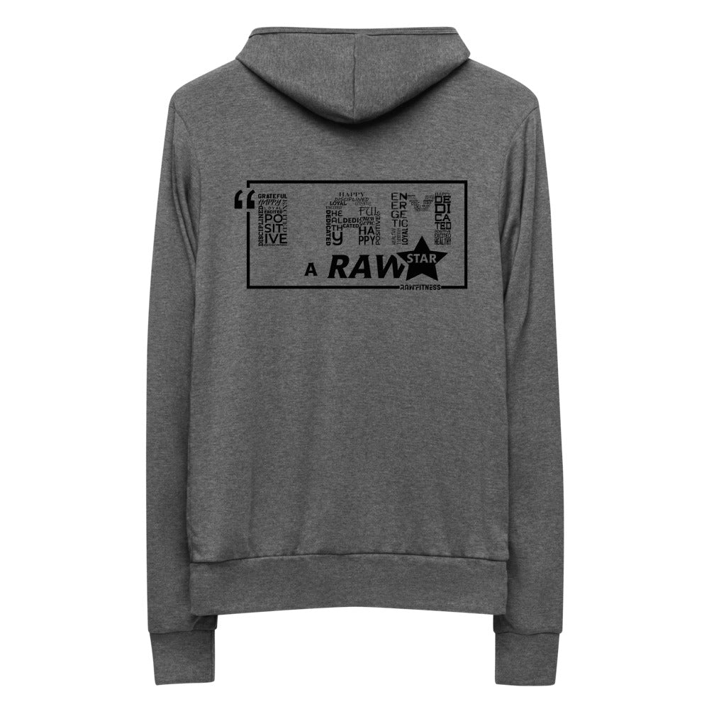 I AM A RAW'STAR - Unisex zip hoodie