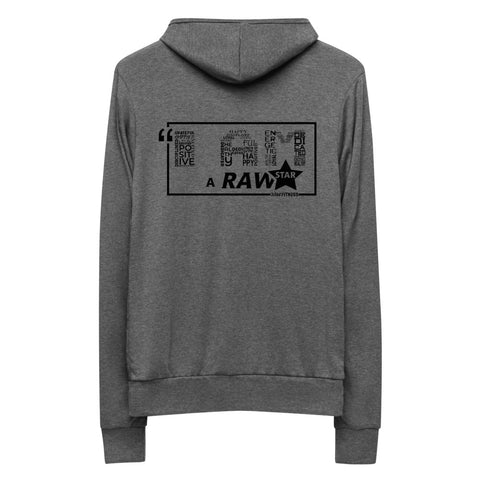 I AM A RAW'STAR - Unisex zip hoodie
