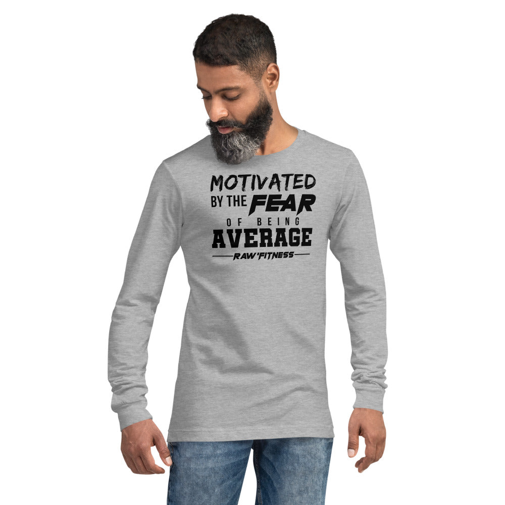 MOTIVATED (BLACK PRINT) - Unisex Long Sleeve Tee