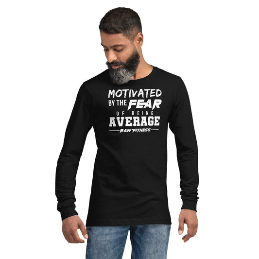 MOTIVATED (WHITE PRINT) - Unisex Long Sleeve Tee