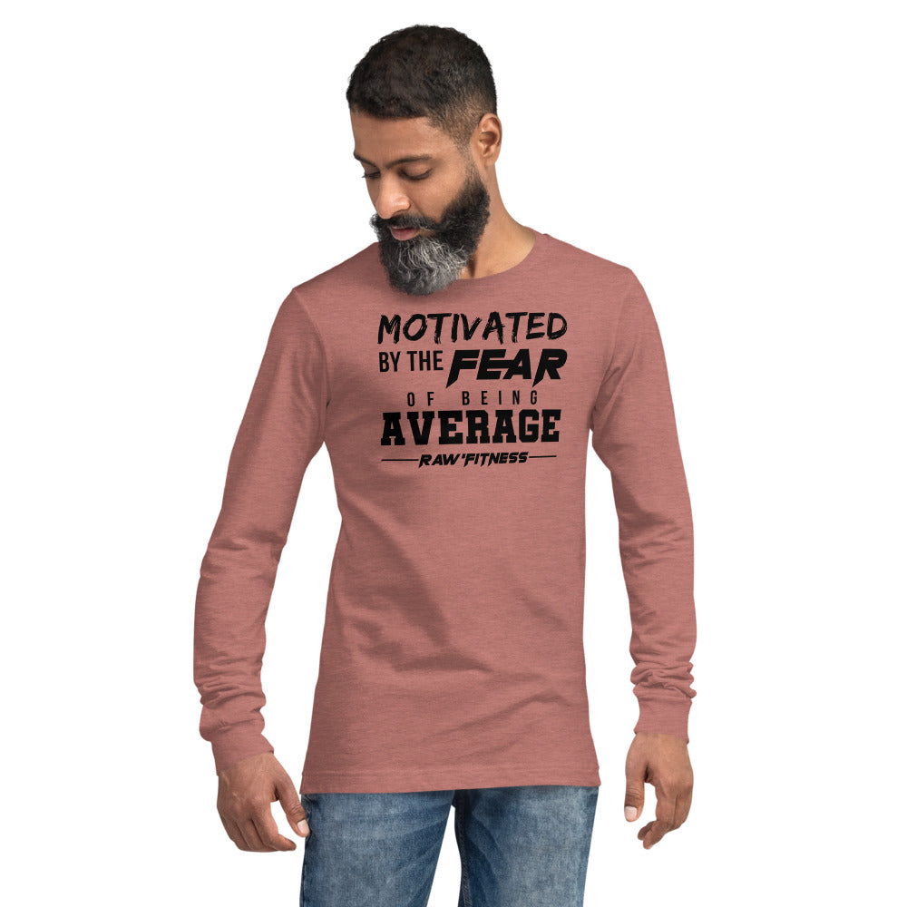 MOTIVATED (BLACK PRINT) - Unisex Long Sleeve Tee