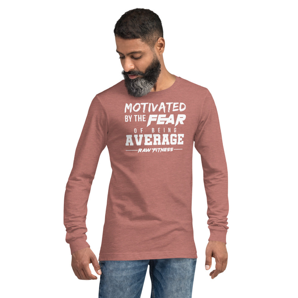 MOTIVATED (WHITE PRINT) - Unisex Long Sleeve Tee