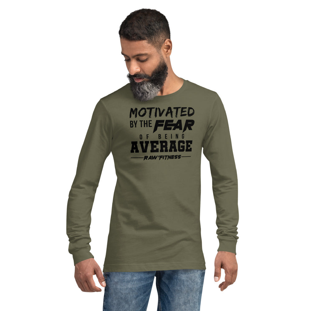 MOTIVATED (BLACK PRINT) - Unisex Long Sleeve Tee