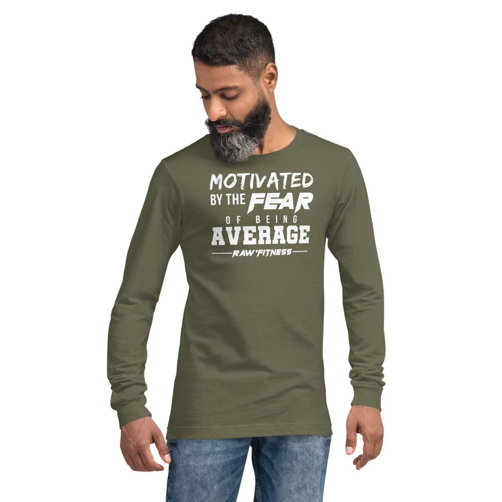 MOTIVATED (WHITE PRINT) - Unisex Long Sleeve Tee