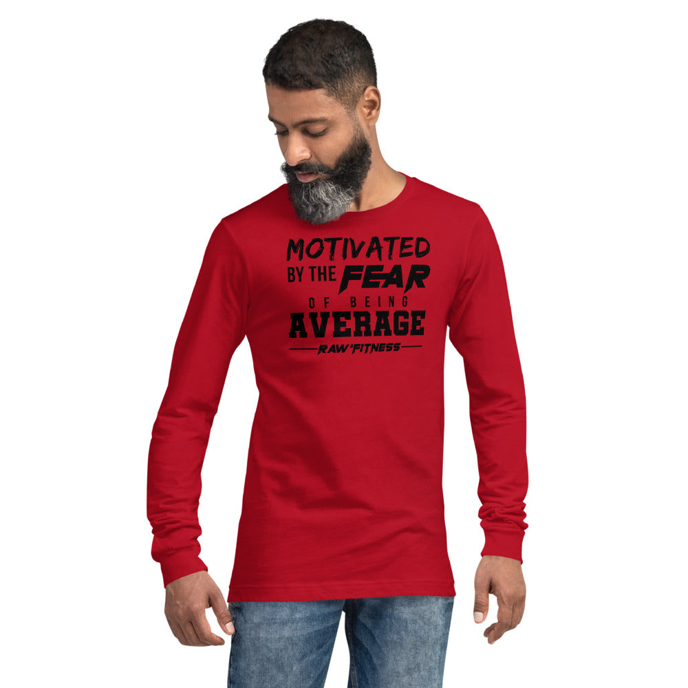 MOTIVATED (BLACK PRINT) - Unisex Long Sleeve Tee