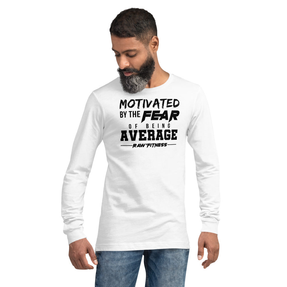 MOTIVATED (BLACK PRINT) - Unisex Long Sleeve Tee