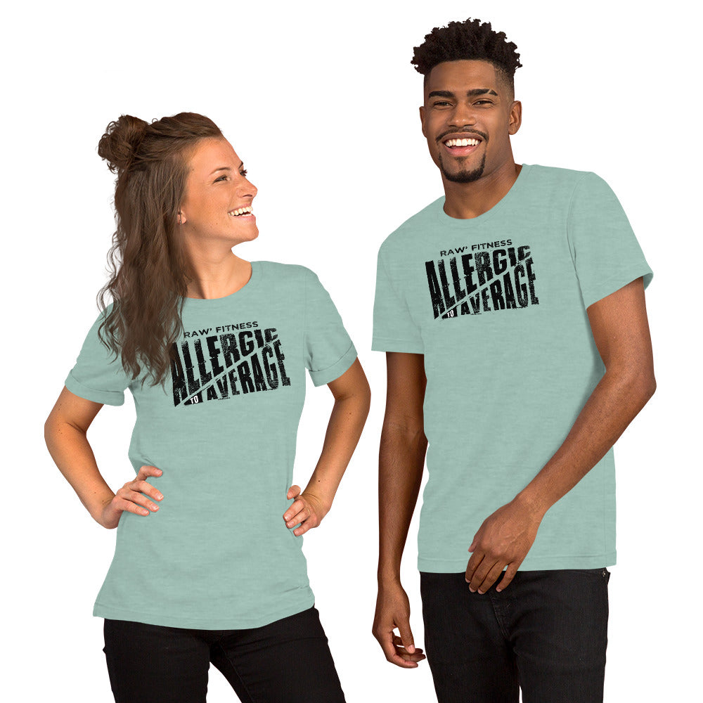 ALLERGIC TO AVERAGE - Short-Sleeve Unisex T-Shirt