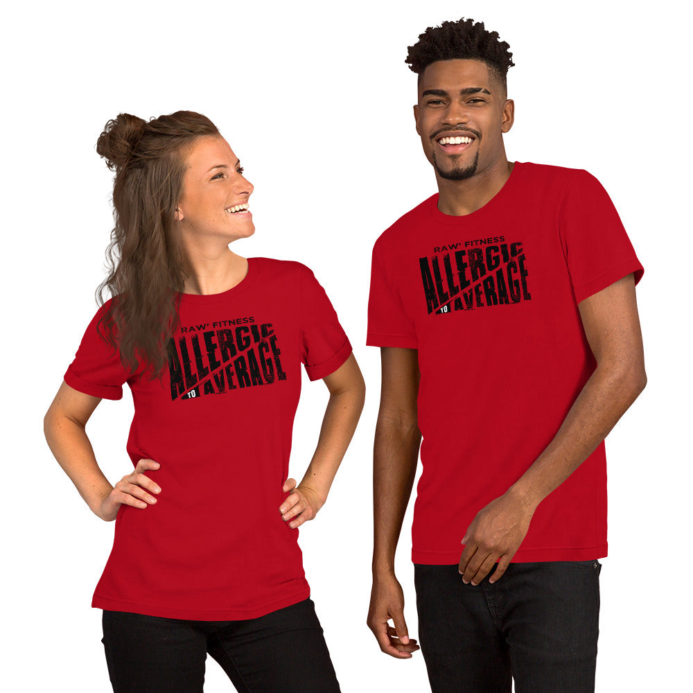 ALLERGIC TO AVERAGE - Short-Sleeve Unisex T-Shirt