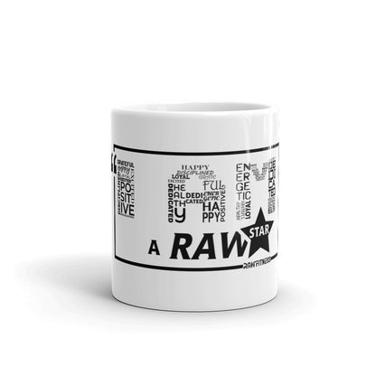 I Am A Raw'Star - White glossy mug