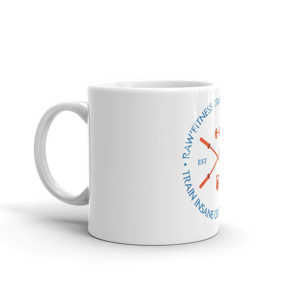 TRAIN INSANE - White glossy mug