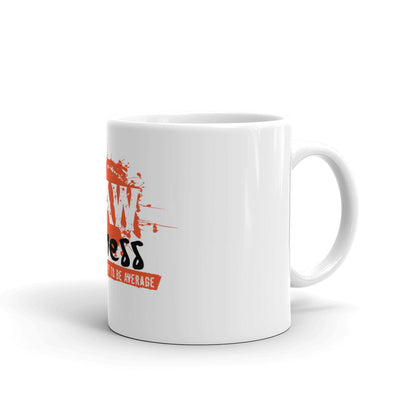 LIFE IS TOO SHORT - White glossy mug