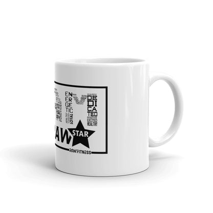 I Am A Raw'Star - White glossy mug