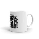 ALLERGIC TO AVERAGE - White glossy mug