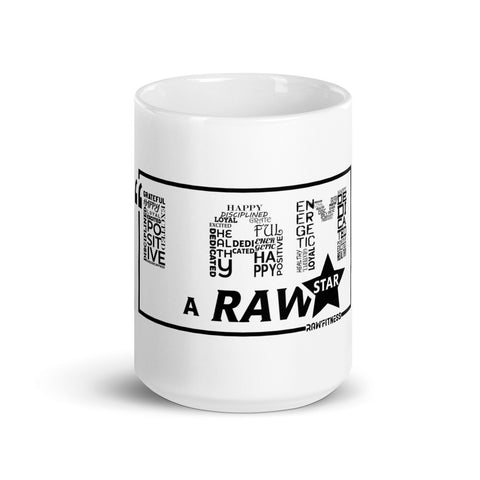 I Am A Raw'Star - White glossy mug