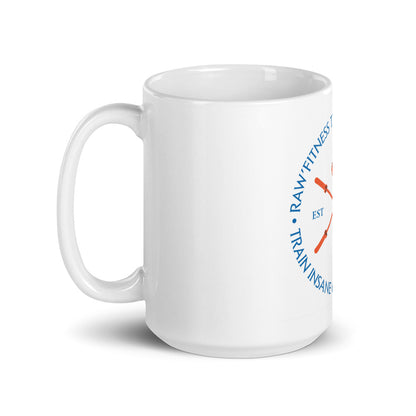 TRAIN INSANE - White glossy mug