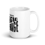 ALLERGIC TO AVERAGE - White glossy mug