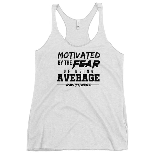 MOTIVATED (BLACK PRINT) - Women's Racerback Tank