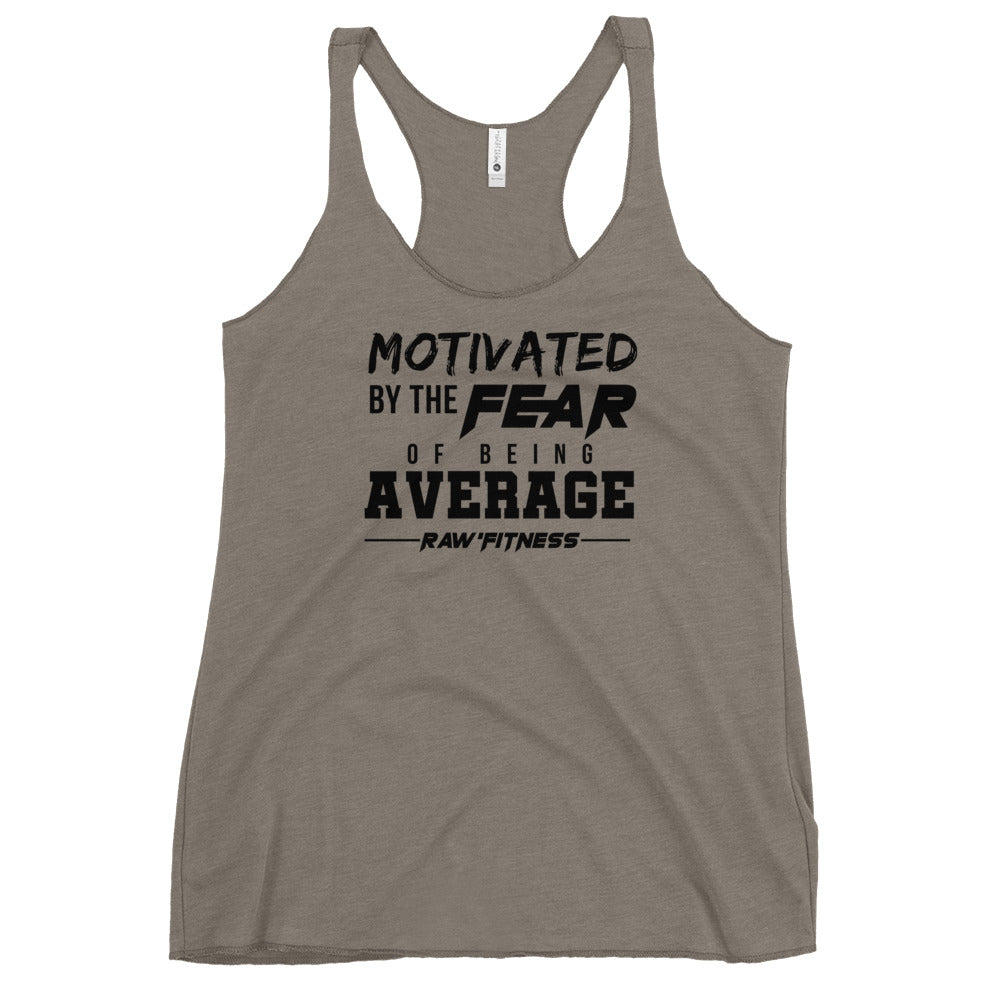 MOTIVATED (BLACK PRINT) - Women's Racerback Tank