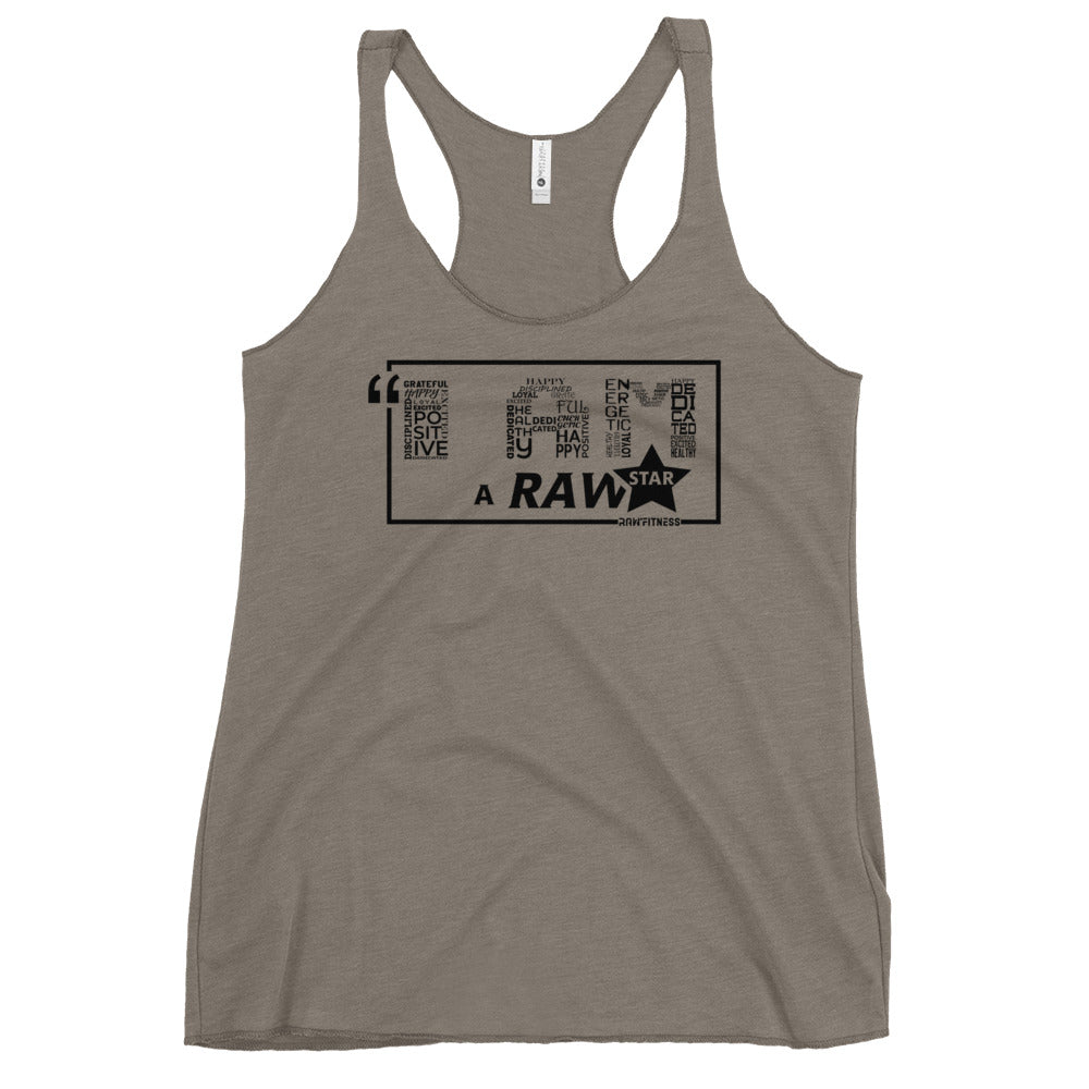 I AM A RAW'STAR - Women's Racerback Tank