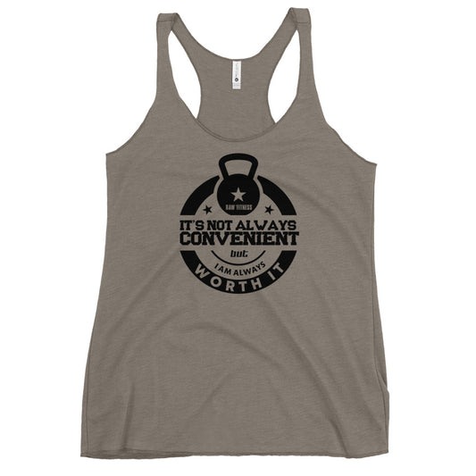 I AM WORTH IT - Women's Racerback Tank