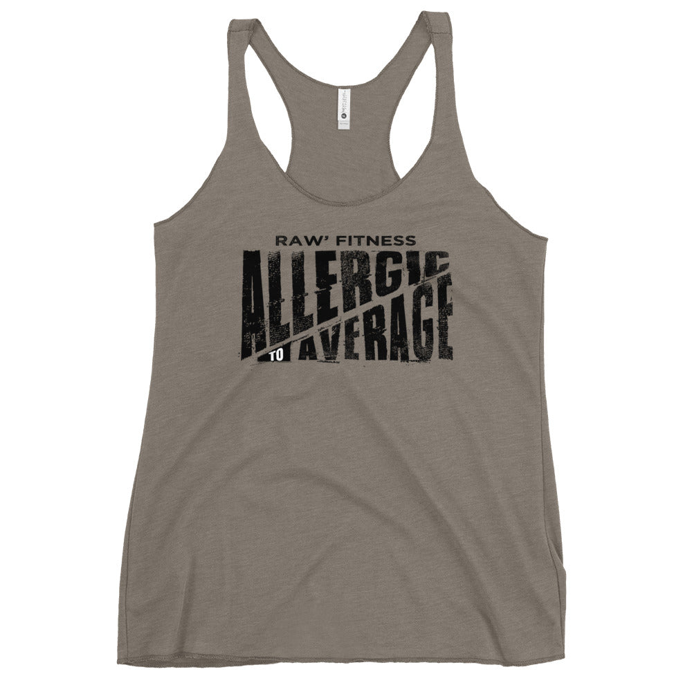 ALLERGIC TO AVERAGE - Women's Racerback Tank