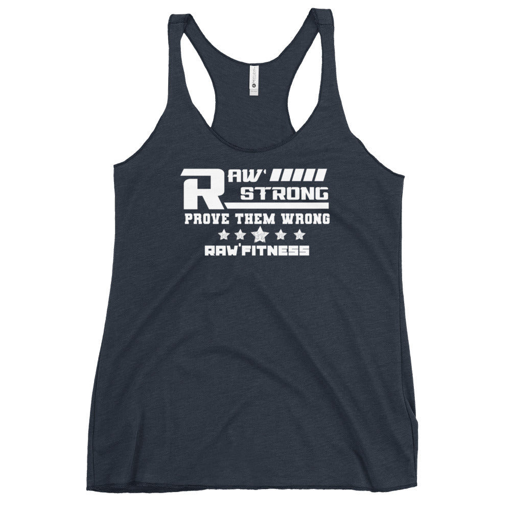 RAW STRONG - Women's Racerback Tank