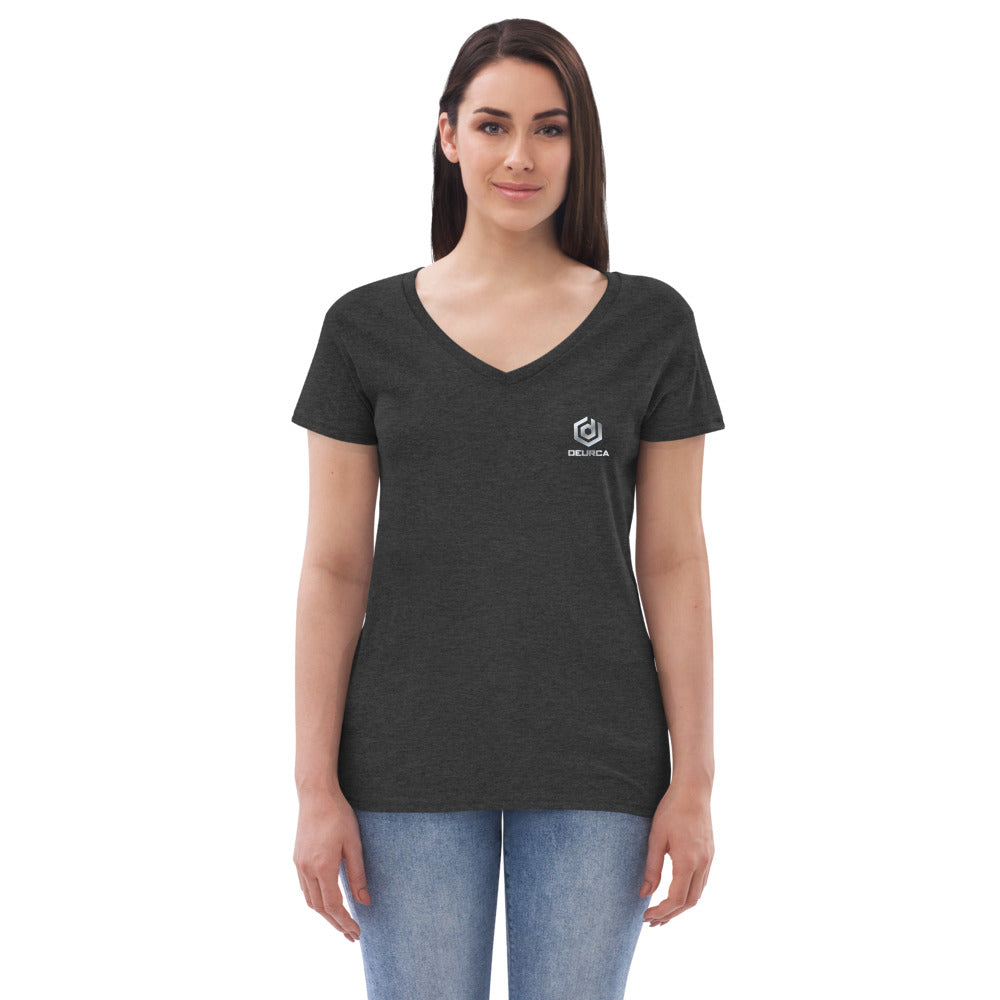 DEURCA LOGO Women’s recycled v-neck t-shirt