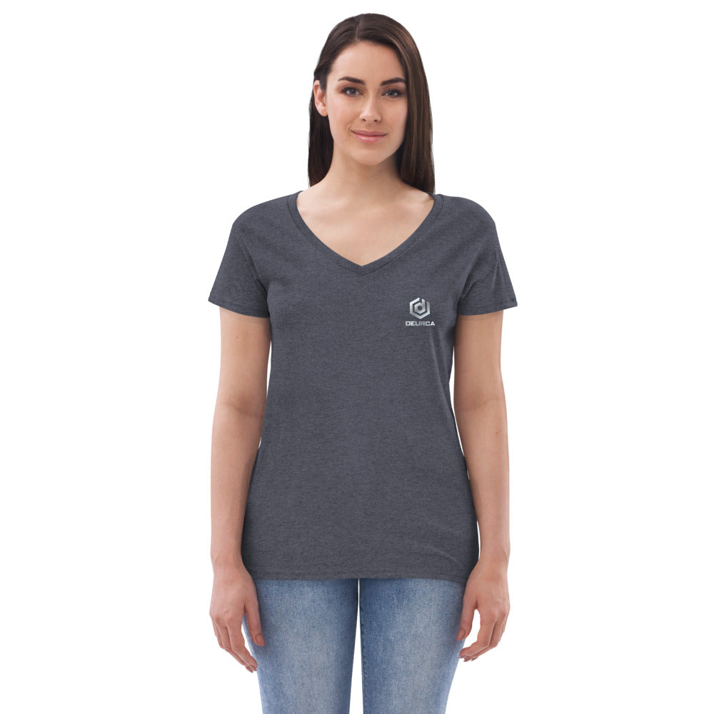 DEURCA LOGO Women’s recycled v-neck t-shirt