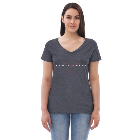 Womens Supreme Genetics Logo V-Neck T-Shirt