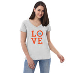 LOVE - Women’s recycled v-neck t-shirt