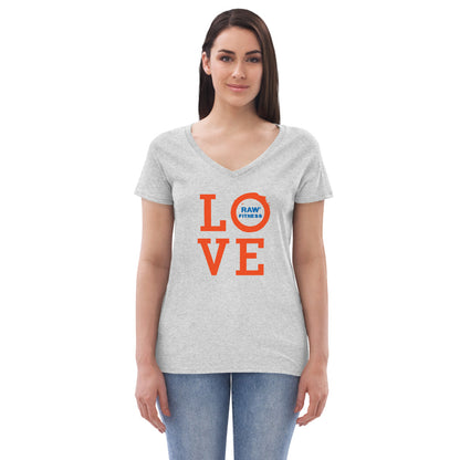 LOVE - Women’s recycled v-neck t-shirt